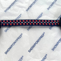 14” Red & Navy Browband