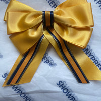 Sale - large junior bow yellow and navy