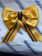 Sale - large junior bow yellow and navy