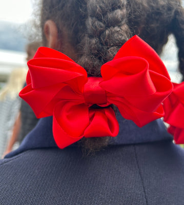 Luxury Bows: Red Multi Frill