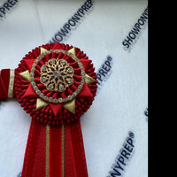 13” Red & Gold Browband