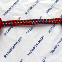 14.5” Red, Navy & Gold Browband