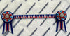 15.5” Blue, White & Red Browband