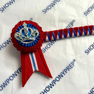 16” Red, White & Blue Crown Browband