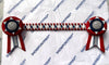 14” Red, White, Navy & Silver Browband