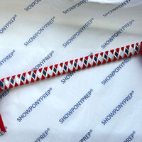 17” Red, White, Silver & Navy Browband