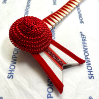 16” Red, White & Gold Browband