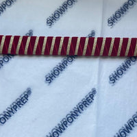 13” Red & Gold Browband