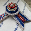 15” White, Blue & Red Browband