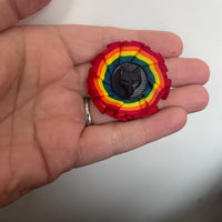 Rainbow lapel pin