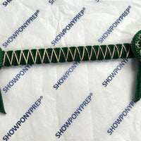 14” Green & Gold Heart Browband