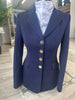 IN STOCK: NAVY SOFT WOOL PRINCESS CUT JACKET