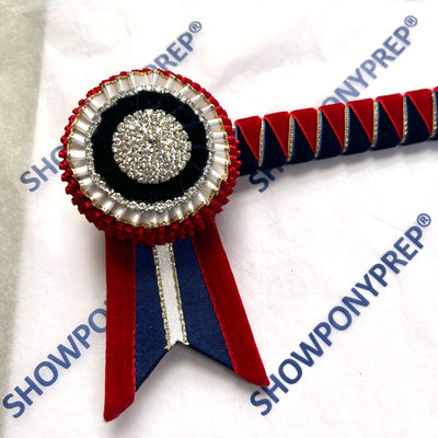 14.5” Red, White & Navy Browband