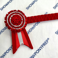 16” Red & Silver Browband