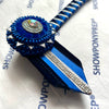 15.5” Blue, Navy & Silver Browband