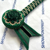 14” Green & Gold Heart Browband