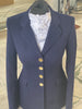 IN STOCK: NAVY SOFT WOOL PRINCESS CUT JACKET