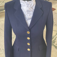 IN STOCK: NAVY SOFT WOOL PRINCESS CUT JACKET