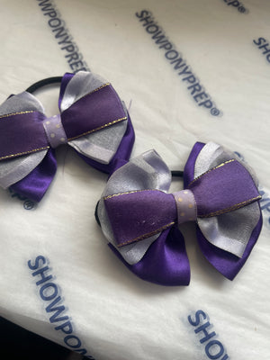 Sale bows - purple lilac and gold