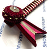 16.5” Burgundy & Gold Browband