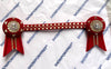 13” Red & Gold Browband