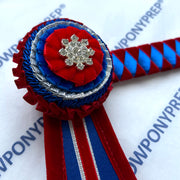 16” Red and Blue Browband