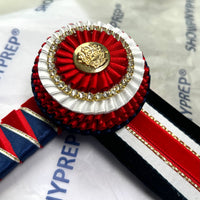 14” Red & Navy Browband