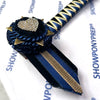 14” Navy & Gold Heart Browband