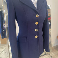 IN STOCK: NAVY SOFT WOOL PRINCESS CUT JACKET