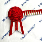 16” Red, White & Gold Browband