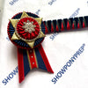 15” Navy, Red & Gold Browband