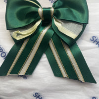 Sale bow- junior green and gold