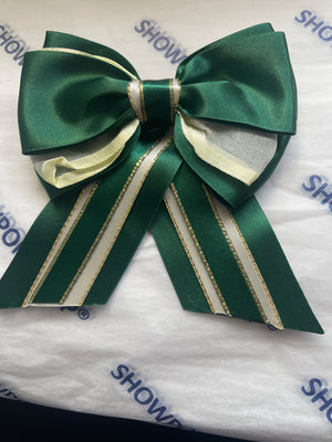 Sale bow- junior green and gold