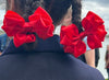 Luxury Bows: Red Multi Frill