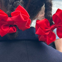 Luxury Bows: Red Multi Frill