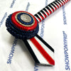 16” Navy, Red & White Browband