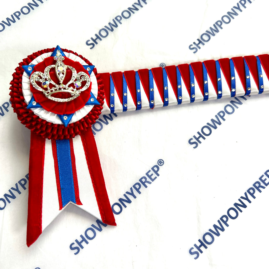 16” Red, White & Blue Browband