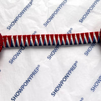 13.5” Red, Navy & Silver Browband