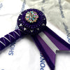 14” Purple & Silver Browband