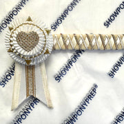 17.5” Cream, White & Gold Browband