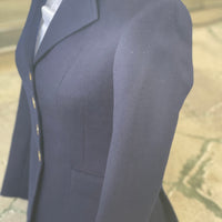 IN STOCK: NAVY SOFT WOOL PRINCESS CUT JACKET