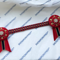 13.5” Red, Gold & Navy Browband