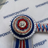 15” White, Blue & Red Browband