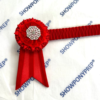 16” Red Velvet Browband