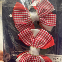 Sale -red and white bows