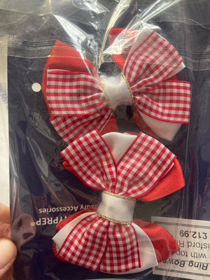 Sale -red and white bows