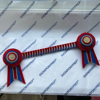 14” Red, Gold & Blue Browband