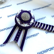 14.5” Purple, White & Silver Browband