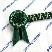 14” Green & Gold Heart Browband