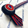 14” Red & Navy Browband